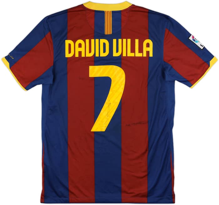 2010-11 Barcelona Home Shirt David Villa #7 - 4/10 - (M)
