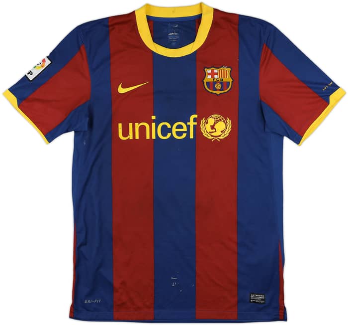 2010-11 Barcelona Home Shirt David Villa #7 - 4/10 - (M)