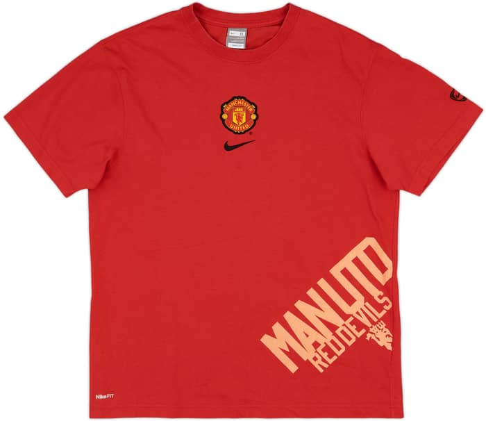 2008-09 Manchester United Nike Graphic Cotton Tee - 7/10 - (XL)