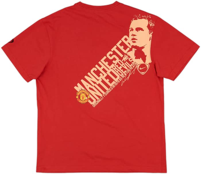 2008-09 Manchester United Nike Graphic Cotton Tee - 7/10 - (XL)