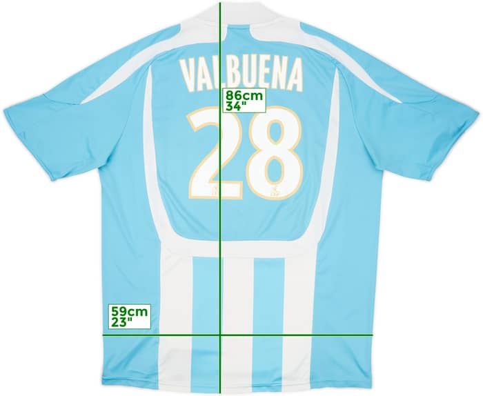2007-08 Olympique Marseille Away Shirt Valbuena #28 - 6/10 - (XL)