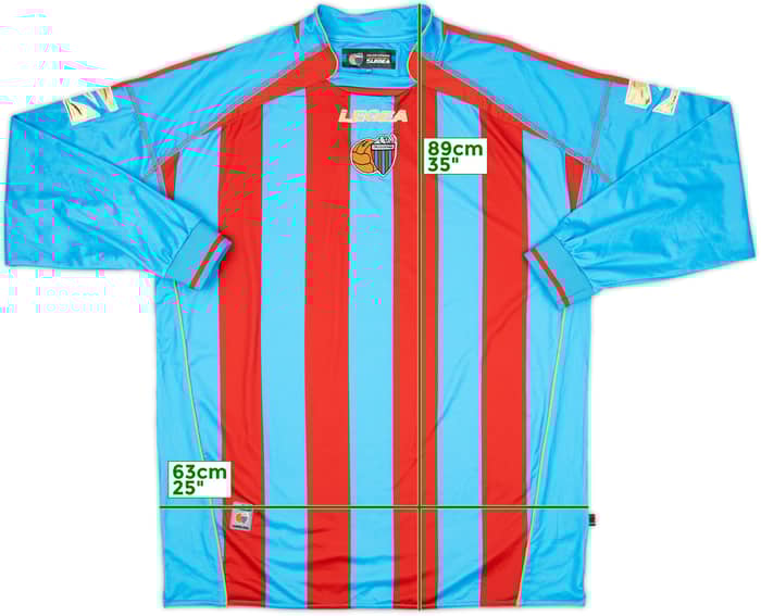 2007-08 Catania Home L/S Shirt - 9/10 - (XXL)