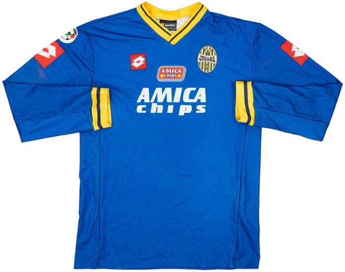 2001-02 Hellas Verona Home L/S Shirt - 7/10 - (XL)