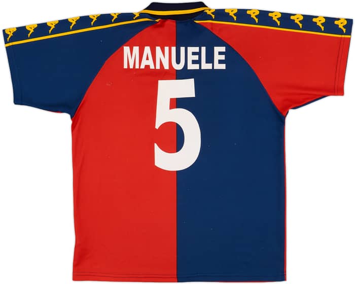 2000-01 Genoa Home Shirt Manuele #5 - 7/10 - (XXL.Boys)
