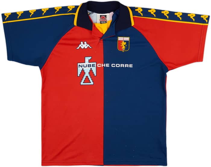 2000-01 Genoa Home Shirt Manuele #5 - 7/10 - (XXL.Boys)