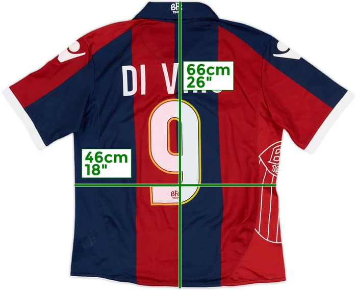 2010-11 Bologna Home Shirt Di Vaio #9 - 5/10 - (XL.Boys)