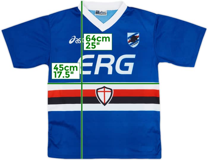 2002-03 Sampdoria Basic Home Shirt - 7/10 - (S)