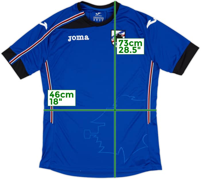 2018-19 Sampdoria Joma Training Shirt - 9/10 - (M)