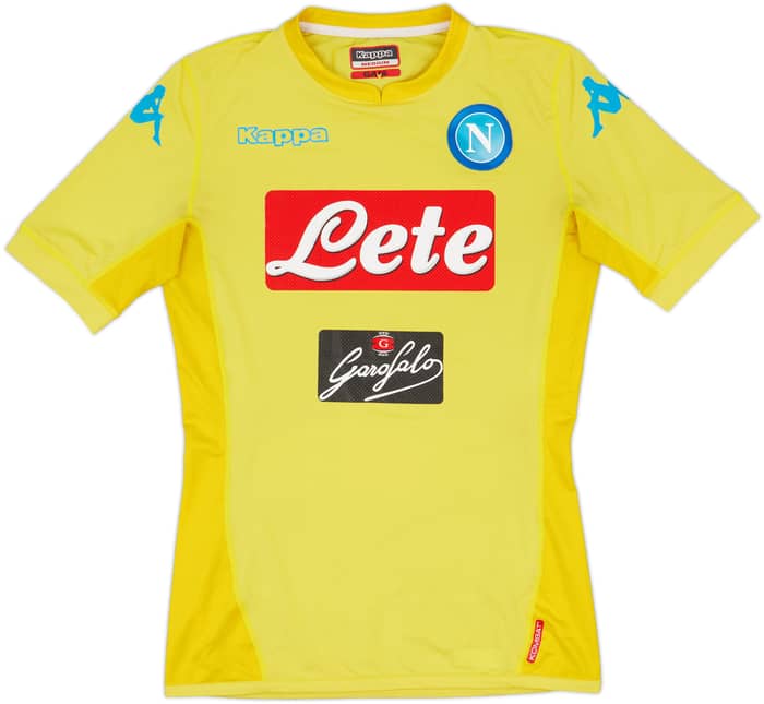 2015-16 Napoli GK Authentic S/S Shirt - 8/10 - (M)