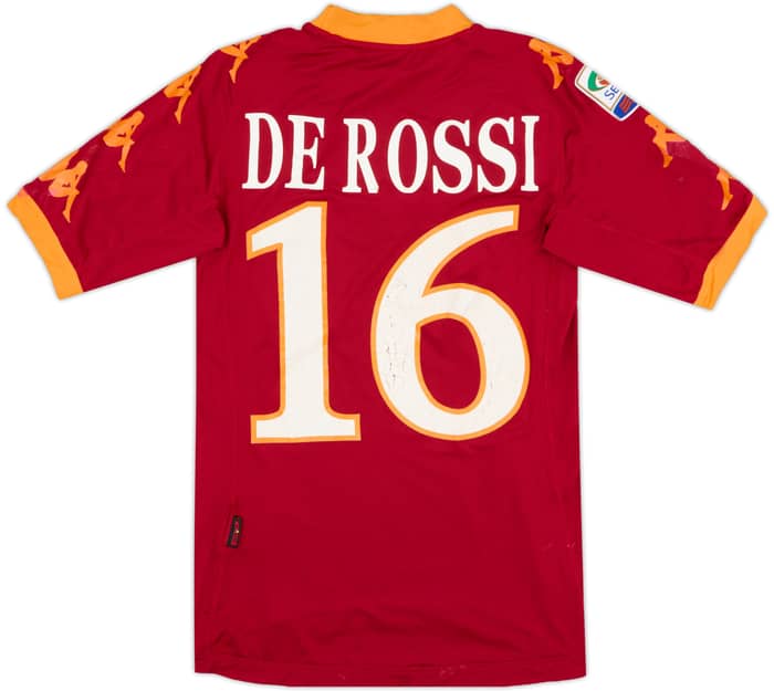 2010-11 Roma Home Shirt De Rossi #16 - 4/10 - (XS)