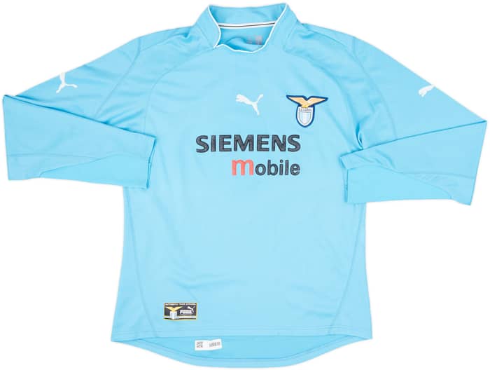 2002-03 Lazio Home L/S Shirt Corradi #8 - 5/10 - (L)