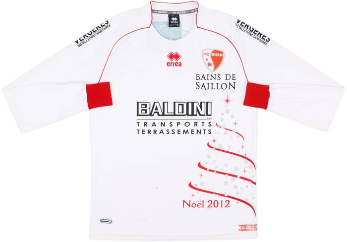 2012-13 FC Sion Christmas Home L/S Shirt - 6/10 - (L)