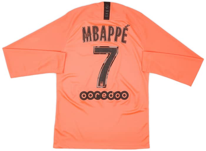 2019-20 Paris Saint-Germain Away L/S Shirt Mbappe #7 - 9/10 - (S)
