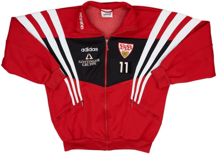 激安通販サイト Stuttgart 1997-98 Player 6 - #11 Jacket Track adidas Issue ウェア