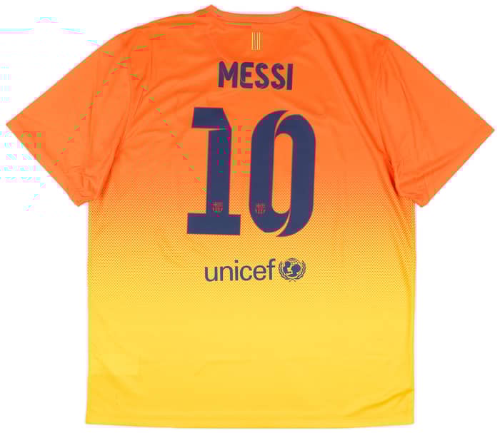 2012-13 Barcelona Basic Away Shirt Messi #10 (XXL)