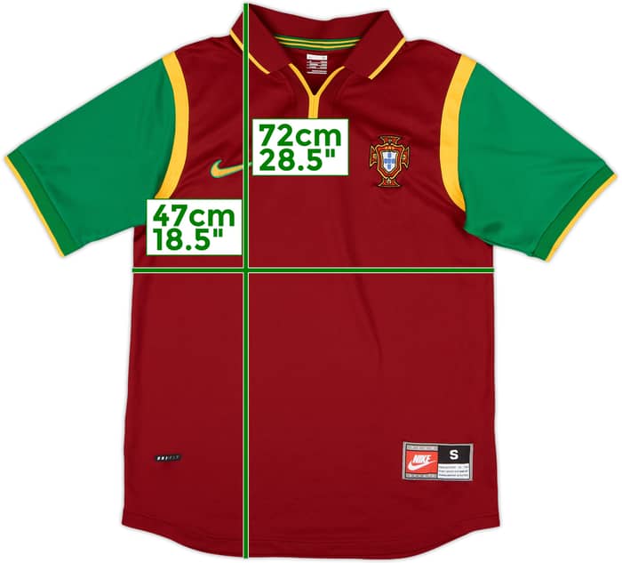 2008 Portugal Nike Retro 1998-00 Home Shirt - 9/10 - (S)