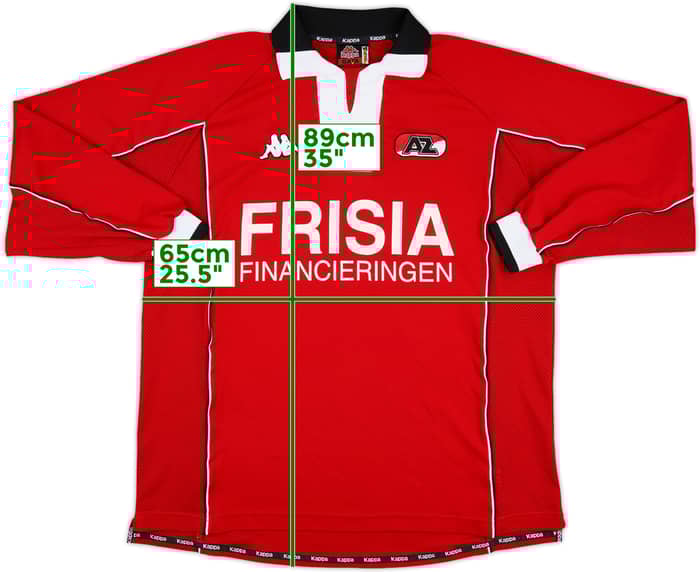 1998-99 AZ Alkmaar Match Issue Home L/S Shirt #5