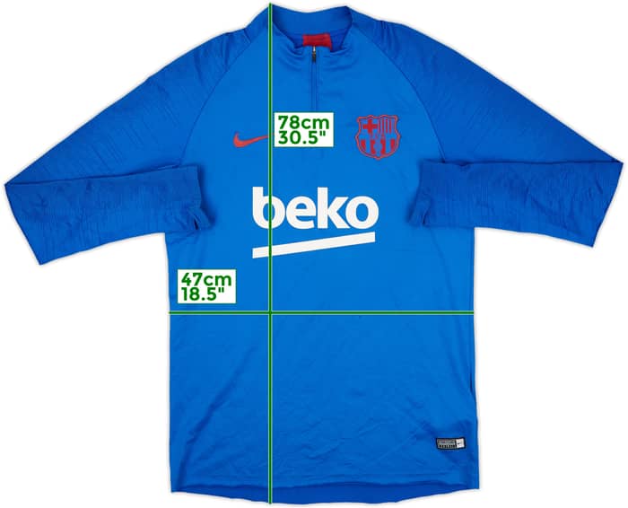 2019-20 Barcelona Nike 1/4 Zip Drill Top - 3/10 - (M)