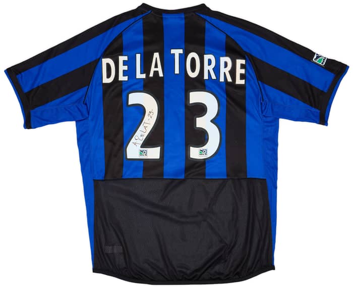 2004 Colorado Rapids Match Issue Signed Home Shirt De La Torre #23
