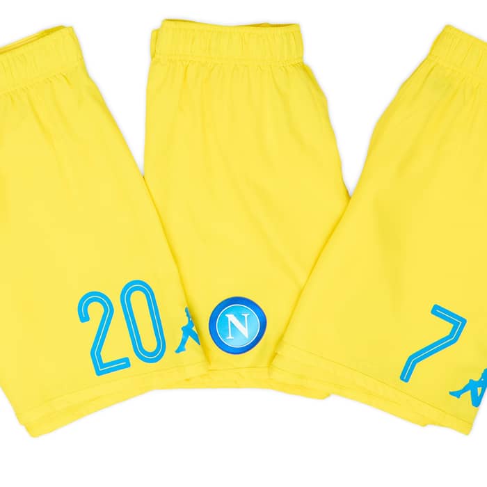 2017-18 Napoli Player Issue Away Shorts # - 7/10
