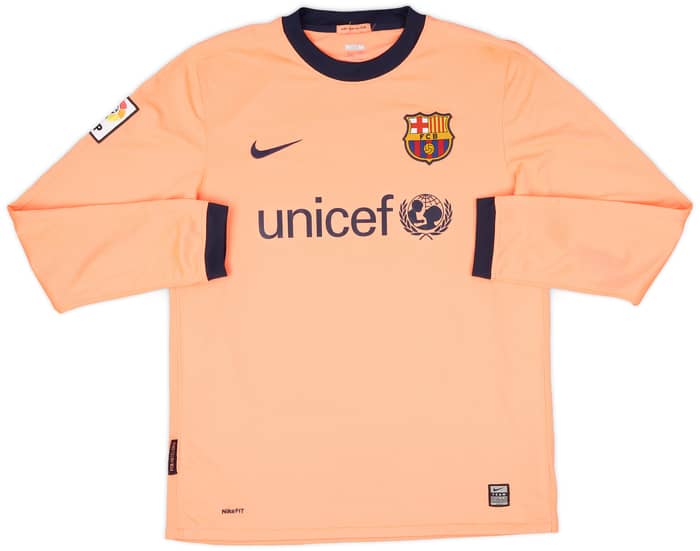 2009-10 Barcelona Away L/S Shirt Messi #10 - 9/10 - (M)