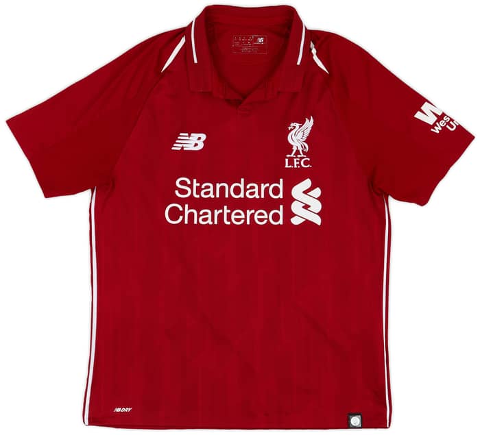 2018-19 Liverpool Home Shirt Virgil #4 - 6/10 - (S)