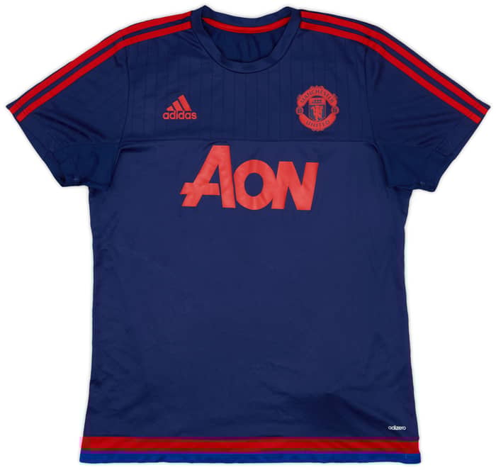 2015-16 Manchester United adizero Training Shirt - 9/10 - (L)