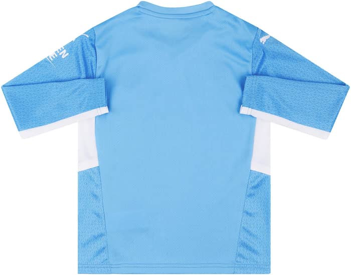 2021-22 Manchester City Home L/S Shirt (S.Kids)
