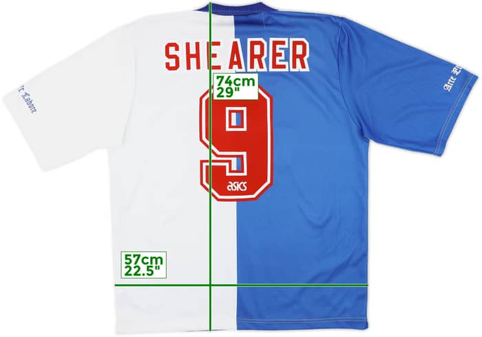 1994-95 Blackburn Home Shirt Shearer #9 - 8/10 - (L)