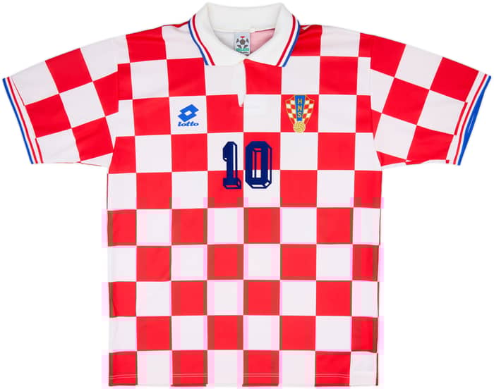 1996-98 Croatia Basic Home Shirt Boban #10 - 8/10 - (XL)