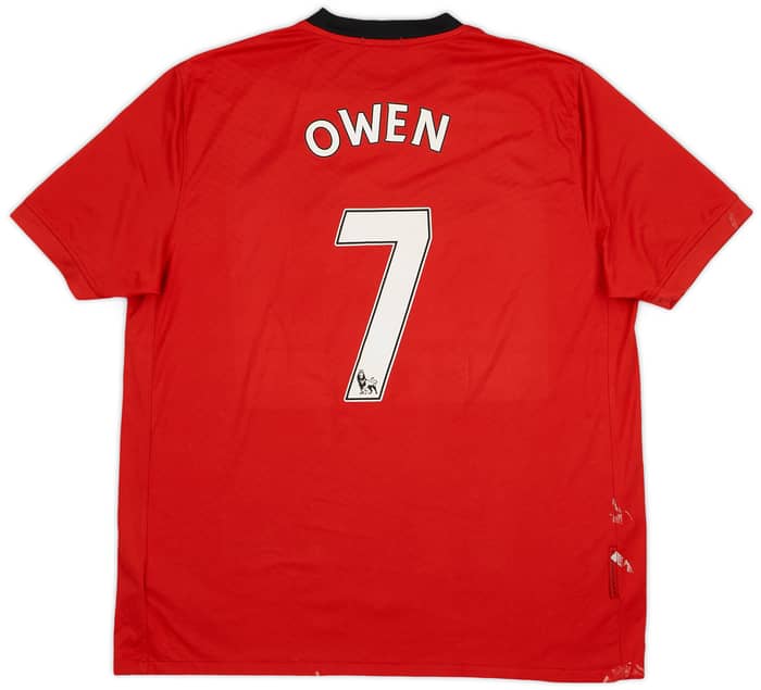 2009-10 Manchester United Home Shirt Owen #7 - 6/10 - (XL)