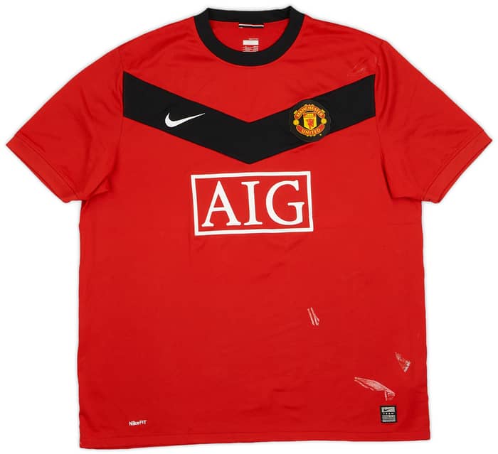 2009-10 Manchester United Home Shirt Owen #7 - 6/10 - (XL)