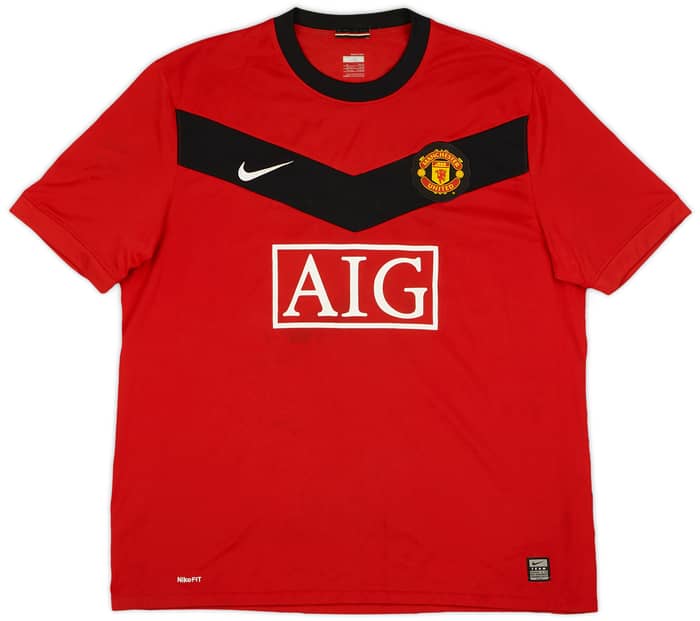 2009-10 Manchester United Home Shirt Owen #7 - 6/10 - (XL)