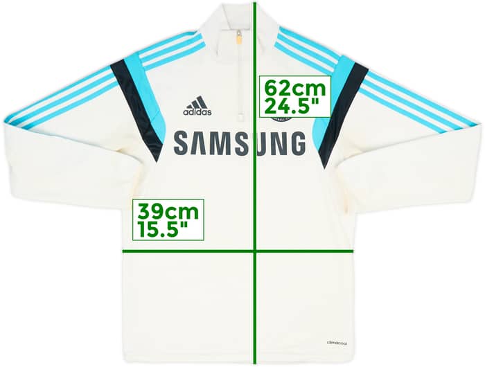2014-15 Chelsea adidas 1/4 Zip Drill Top - 5/10 - (S)