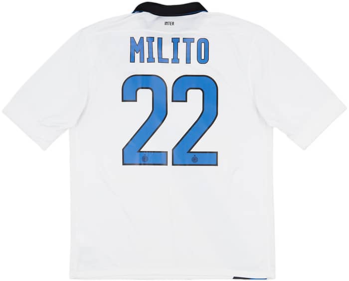 2011-12 Inter Milan Away Shirt Milito #22 - 6/10 - (L)
