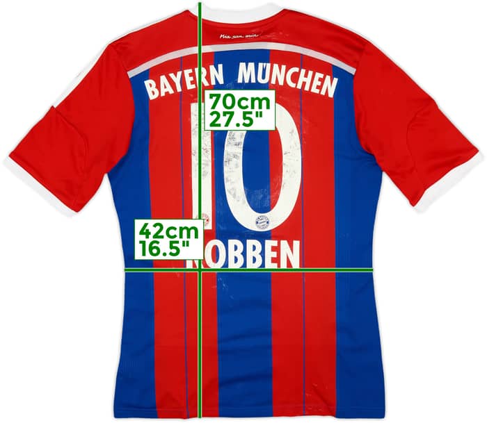 2014-15 Bayern Munich Home Shirt Robben #10 - 4/10 - (M)