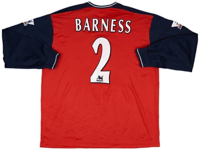 2003-04 Bolton Match Issue Away L/S Shirt Barness #2
