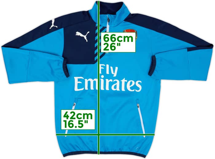 2015-16 Arsenal Puma 1/4 Zip Drill Top - 5/10 - (XL.Boys)