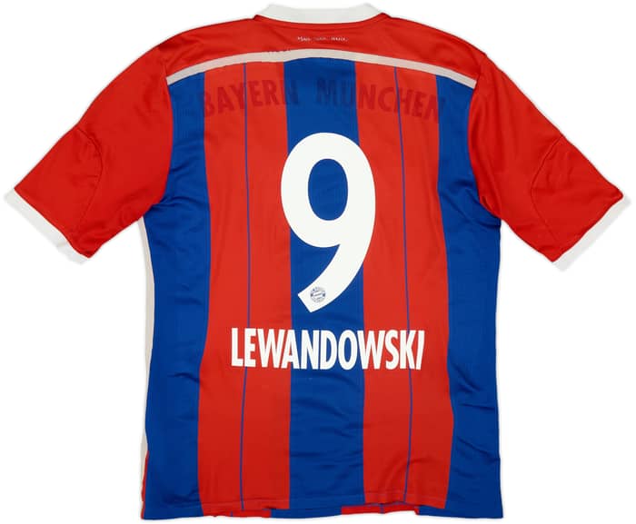 2014-15 Bayern Munich Home Shirt Lewandowski #9 - 3/10 - (M)
