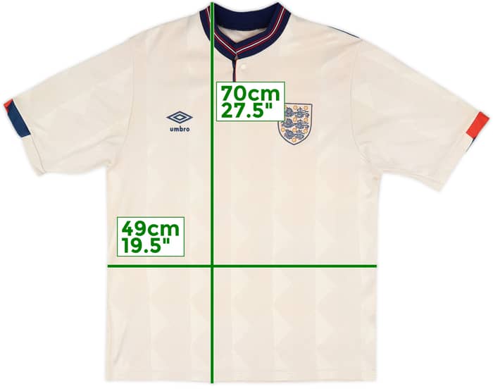 1987-90 England Home Shirt - 4/10 - (M)