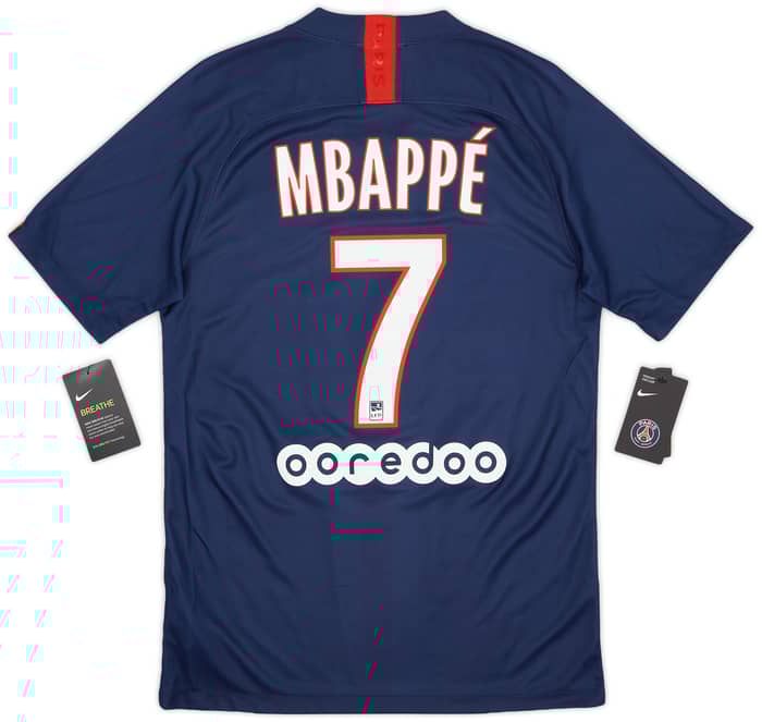 2019-20 Paris Saint-Germain Home Shirt Mbappe #7 (S)