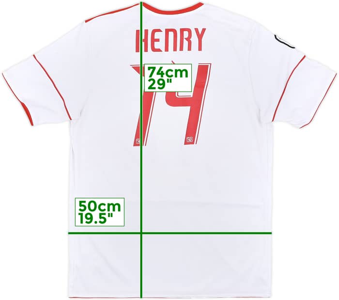 2010 New York Red Bulls Home Shirt Henry #14 - 7/10 - (XL.Boys)