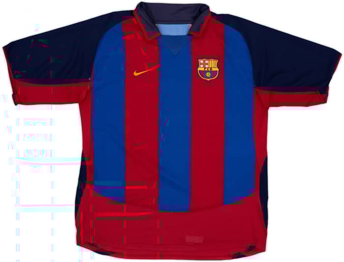 2003-04 Barcelona Home Shirt Ronaldinho #10 - 7/10 - (XL)