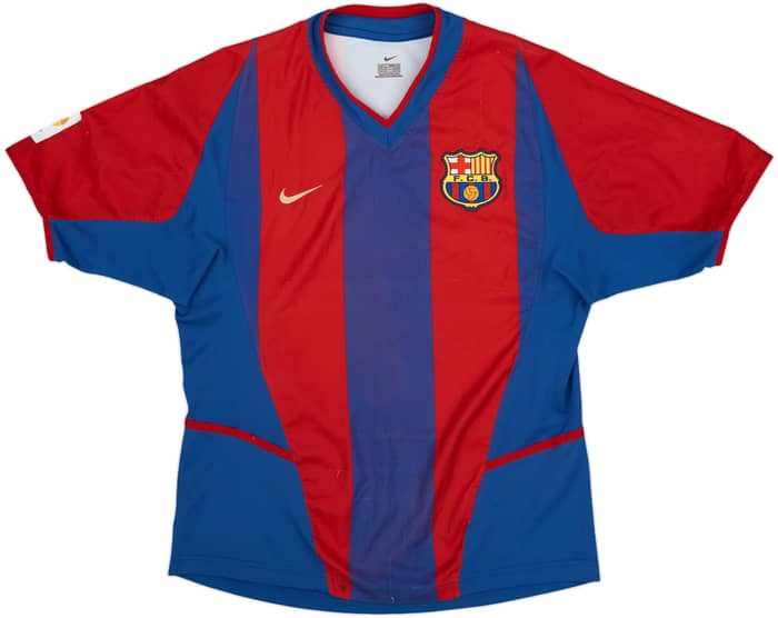 2002-03 Barcelona Home Shirt Riquelme #10 - 7/10 - (S)