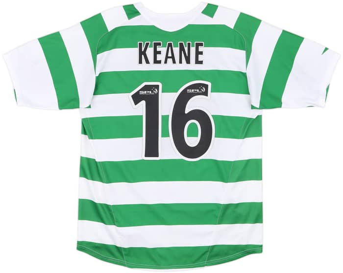 2005-07 Celtic Home Shirt Keane #16 - 5/10 - (M)