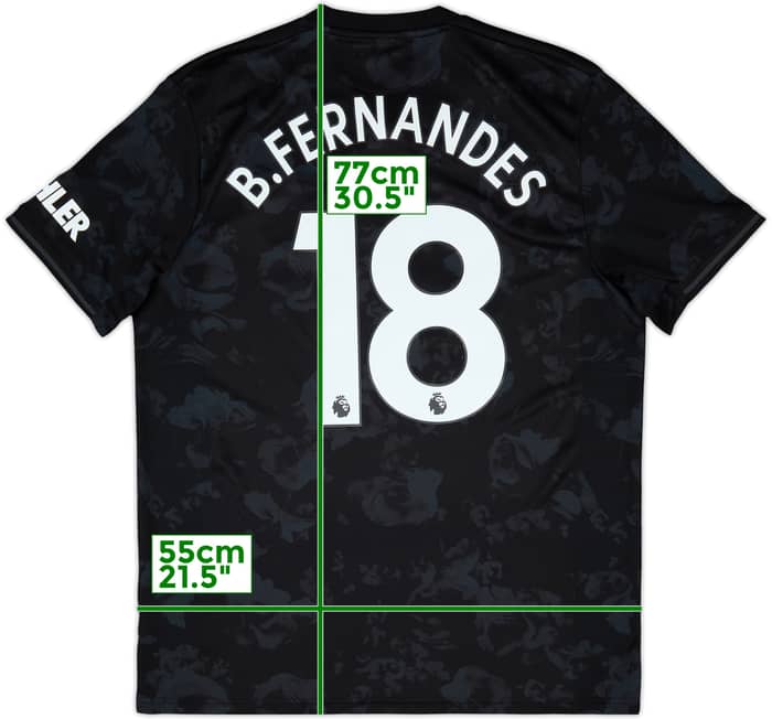 2019-20 Manchester United Third Shirt B.Fernandes #18 - 9/10 - (L)