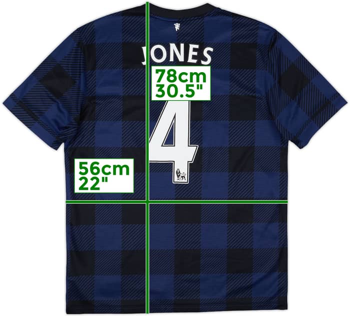 2013-14 Manchester United Away Shirt Jones #4 - 6/10 - (L)