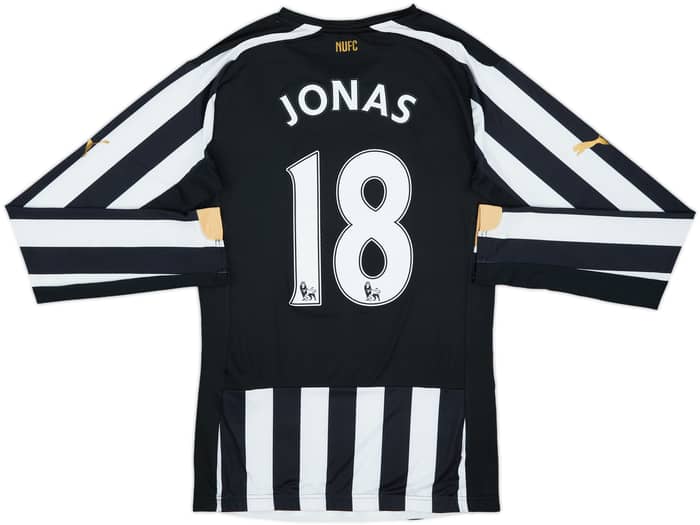 2014-15 Newcastle Player Issue ACTV Fit Home L/S Shirt Jonas #18 - 9/10 - (XL)