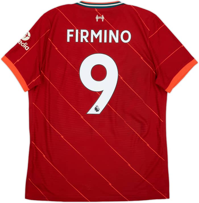 2021-22 Liverpool Authentic Home Shirt Firmino #9 - 8/10 - (L)