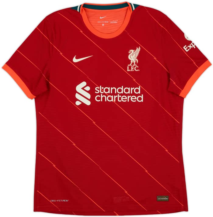 2021-22 Liverpool Authentic Home Shirt Firmino #9 - 8/10 - (L)